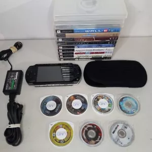 Sony PSP-1001 Playstation Portable Handheld Console Bundle w/Games+Charger - Picture 1 of 23