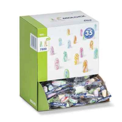 Ohrstöpsel SNR 35dB Moldex Soft SparkPlugs 7800 - 200 Paar - Bild 1 von 3