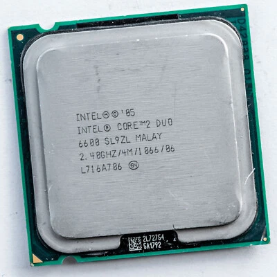 Intel Core 2 Duo E6600 SL9ZL 2.4GHz 4MB 1066FSB LGA775 Conroe Processor 65W - Image 1 of 3