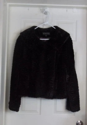 VINTAGE Brown yes brown VENESHA ANGORA LINED JACKET/sz LG - Image 1 of 4