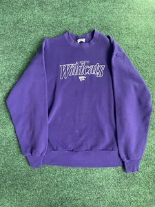 Vintage Kansas State University Wildcats Sweatshirt Pullover Large Made In USA - Bild 1 von 5