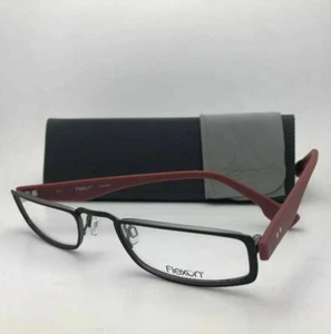 Nuevas gafas medias FLEXON E1101 001 51-22 negras borgoña con puente flexible - Imagen 1 de 12