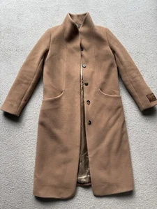 WILFRED Aritzia The Cocoon Long Coat Jacket Wool Cashmere Beige Camel XSmall XS - Picture 1 of 19