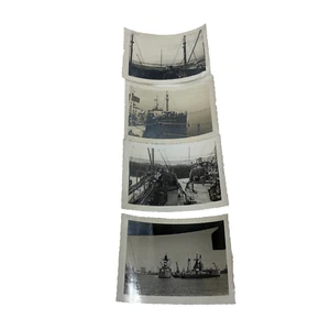 USS Navy Ship Yog 1950 87 yardas barco engrasador atracado fotos originales - Imagen 1 de 11