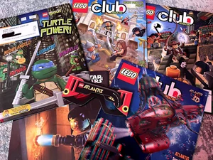 Vintage Lot Lego Club Magazines 2008-2014 + Comics & Atlantis-themed 3D Glasses - Picture 1 of 4