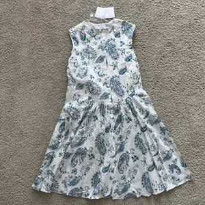 NWT 100% Authentic Christian Dior Cotton Dress For Girls - Size 8 Years - White - Picture 1 of 9