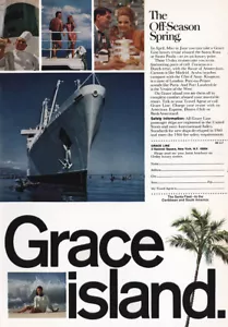 1970 Grace Line: Off Season Spring Grace Island Vintage Print Ad - Bild 1 von 1