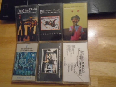 RARE OOP promo Big Head Todd & The Monsters 6 CASSETTE TAPE LOT Sister strategem - Image 1 of 2