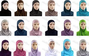 Kopftuch-Hijab- Khimar- 2 Teiliges Kopftuch - Bild 1 von 1