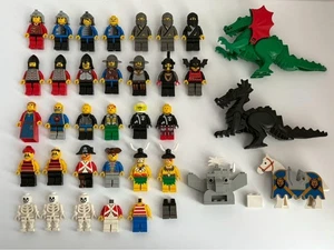 LEGO Castle Pirate Adventure Minifigs Parts Lot Manuals Incomplete Damaged - Picture 1 of 12