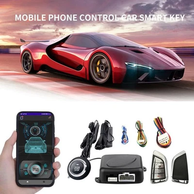 Car SUV Keyless Entry Engine Start Alarm System Push Remote Starter Stop Kits L Foto 1 de 4