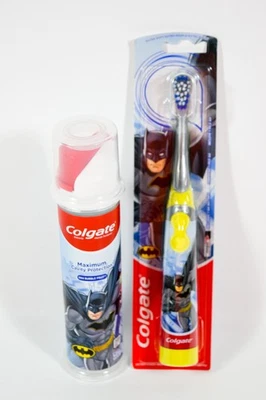 Colgate BATMAN Electric Vibrating Toothbrush Extra Soft 4.4oz Colgate Toothpaste - Image 1 of 4