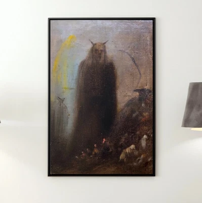 Ghostly Vision by Francisco de Goya Canvas/Poster Wall Art - Horror Art Print - Image 1 of 2