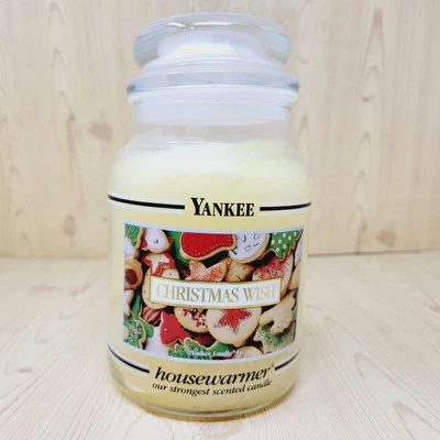 洋基蜡烛圣诞愿望 22 盎司暖房蜡烛黑色乐队复古 — 第 1/4 张图片