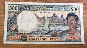 Tahiti 500 Francs - Picture 1 of 6