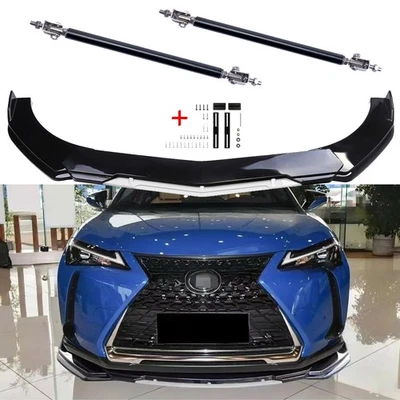 For Lexus LS460 LS500 Front Bumper Lip Splitter Sport Spoiler Black White Foto 1 de 4