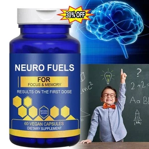 Natural Stacks Neuro Fuel Vegan Capsules for Focus and Memory (60 ct.) - Picture 1 of 8