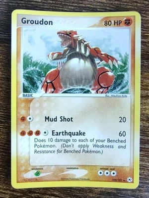 Pokémon Groudon 102/101 Holo Secret Rare EX Hidden Legends - Image 1 of 4