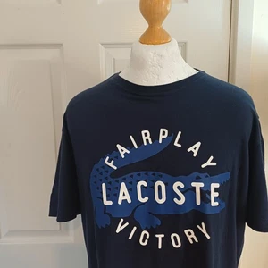 Lacoste FairPlay Victory Very Rare T-Shirt Size 6/XL/46" Very Good Condition - Picture 1 of 7