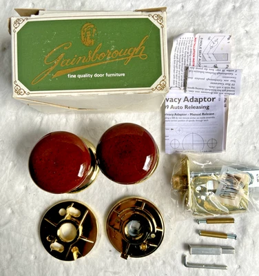 Gainsborough Rockingham Brown Porcelain Door Knob Vintage Australia - Image 1 of 4