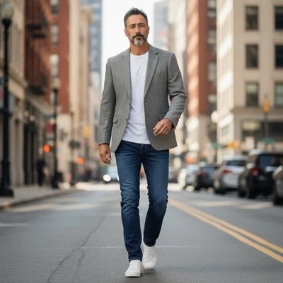 Magee Donegal Handwoven Tweed Wool Sport Coat Mens 42R Gray Blazer VTG Ireland - Image 1 of 4