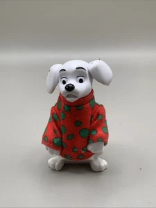 3" Polyresin DISNEY Dalmation Dog Figurine Christmas Sweater Holly (TOY1-387) - Picture 1 of 4