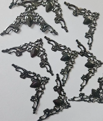 CraftbuddyUS 10 piezas 42 mm metal metal metal álbum decoración tallado protector de esquina Foto 1 de 4