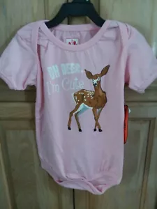 Bell Ranger Lil' Joey Mädchen Oh Deer I'm Cute Kurzarm T-Shirt Größe M 6-12 M - Bild 1 von 4