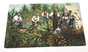Antique 1910's Hunting Party Maritime Province, Canada Postcard - Picture 1 of 2
