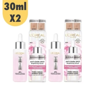 L'Oreal Paris Glycolic Bright Instant Glowing Serum8% Melasyl Brightness 30ml X2 - Picture 1 of 11