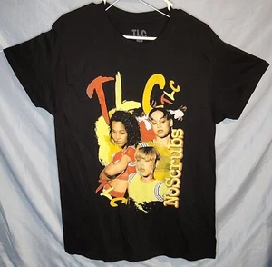 TLC No Scrubs Large Black T-Shirt T-Boz Left Eye Chilli Music 90's Hip-Hop - Bild 1 von 4