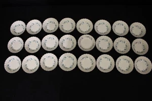 24pc Vintage Myott Old Chelsea BLUEBELL Platinum 6" Coupe Cereal Bowls, England - Picture 1 of 8