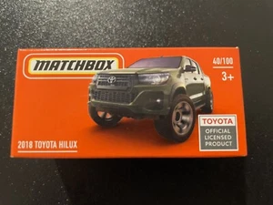 Matchbox Toyota Hilux, Green Pickup, 1/64. 2018 Edition. New In Box. - Picture 1 of 3
