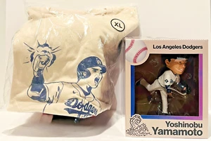 Yoshinobu Yamamoto 2024 Bobblehead Dodgers + 2024 Shohei Ohtani T-Shirt XL SGA - Foto 1 di 4