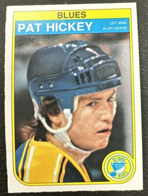 1982-83 O-Pee-Chee OPC Hockey - #304 Pat Hickey - St. Louis Blues - Image 1 of 2