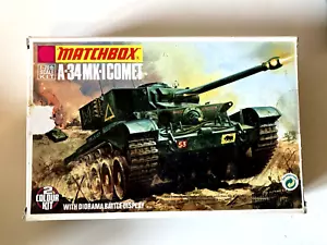 MATCHBOX A-34 Mk-1 Comet British Tank 1/76 40072 Vtg Model Kit 1986 German - Picture 1 of 10