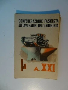 TESSERA CONFEDERAZIONE FASCISTA LAVORATORI DELL'INDUSTRIA-ANNO XXI-1943 - Picture 1 of 2
