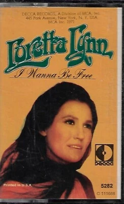 LORETTA LYNN I WANNA BE FREE VINTAGE USED CASSETTE TAPE - Image 1 of 2