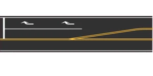 Easy Streets N - Fresh Asphalt-10in Right Turn Lane - Picture 1 of 3