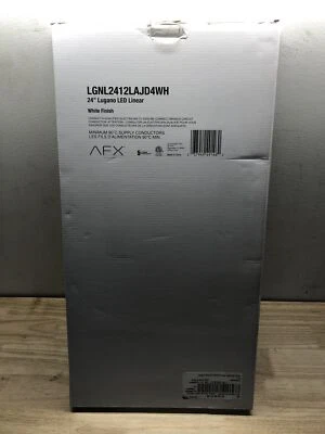 AFX LGNL2412LAJD4WH Lugano 24" Regulable LED Montaje Al Ras Accesorio de Techo - Blanco Foto 1 de 3