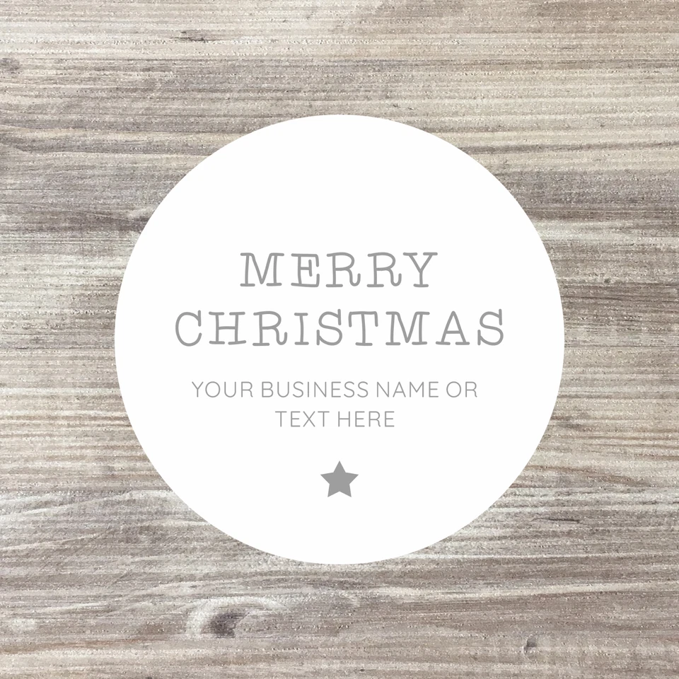 HOME MADE 24 x CHRISTMAS STICKERS PERSONALISED PRESENT LABEL GIFT LABEL WREATH BUSINESS