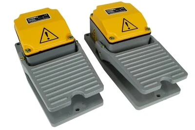 2 pcs TEMCo HD Cast Aluminum Foot Switch 15A SPDT Electric Pedal Momentary LOT