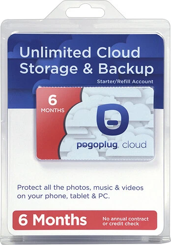POGOPLUG CLOUD STORAGE & BACKUP 6-Month Unlimited Cloud Storage -Starter/Refill - Image 1 of 1