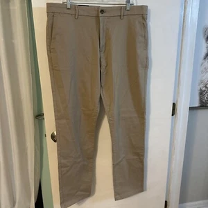 Banana Republic Pants 38 X 32 Tan Chino Straight Business Casual Men NWT - Picture 1 of 8