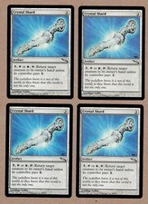 MTG - 4X Crystal Shard X4 - Mirrodin - Uncommon EX/NM+ - Playset