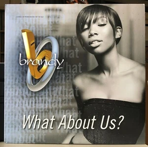 NM 2001 Brandy “What About Us” promo 12“ on Atlantic - Picture 1 of 4