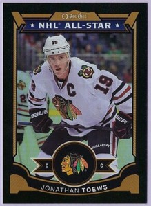 2015/16 O-Pee-Chee Rainbow Black card# 300 of Jonathan Toews