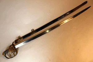 English 1822 Pattern Infantry Officer's Pipe Back Sword Wm. IV Cypher c. 1833 - Picture 1 of 6