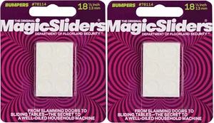 36 Magic Sliders Vinyl Self Adhesive Bumper Pads Clear Round 1/2" x 1/2" - Picture 1 of 1