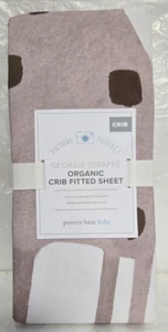 Pottery Barn Baby Georgie Giraffe Organic Crib Fitted Sheet 27.5"x52" Multicolor - Picture 1 of 2